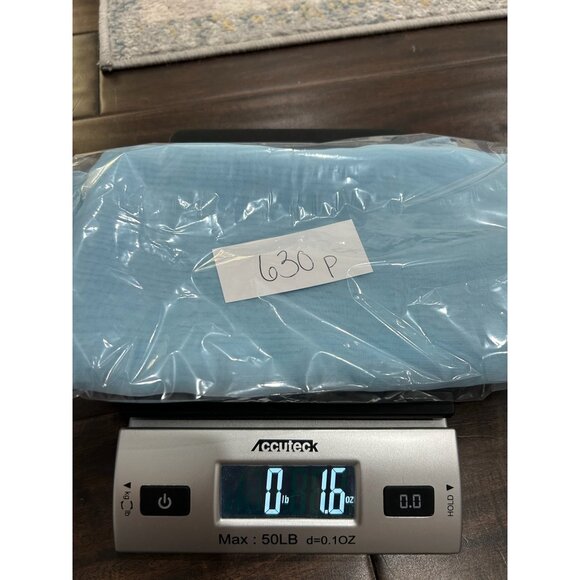 Cejon Sheer Rectangle Scarf Scarf Light Blue One Size Lightweight Wrap Shawl - Picture 9 of 9